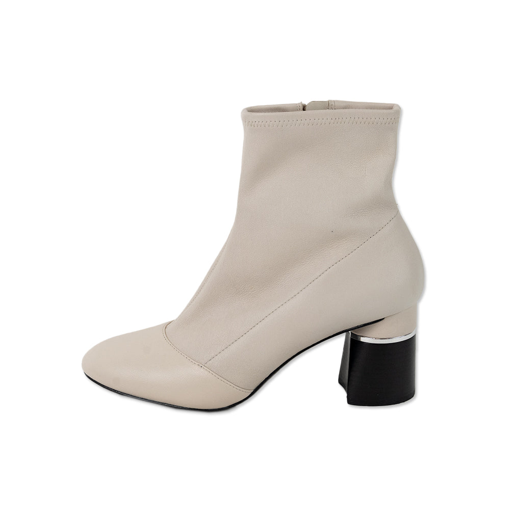 3.1 Phillip Lim Gray Leather Ankle Boots