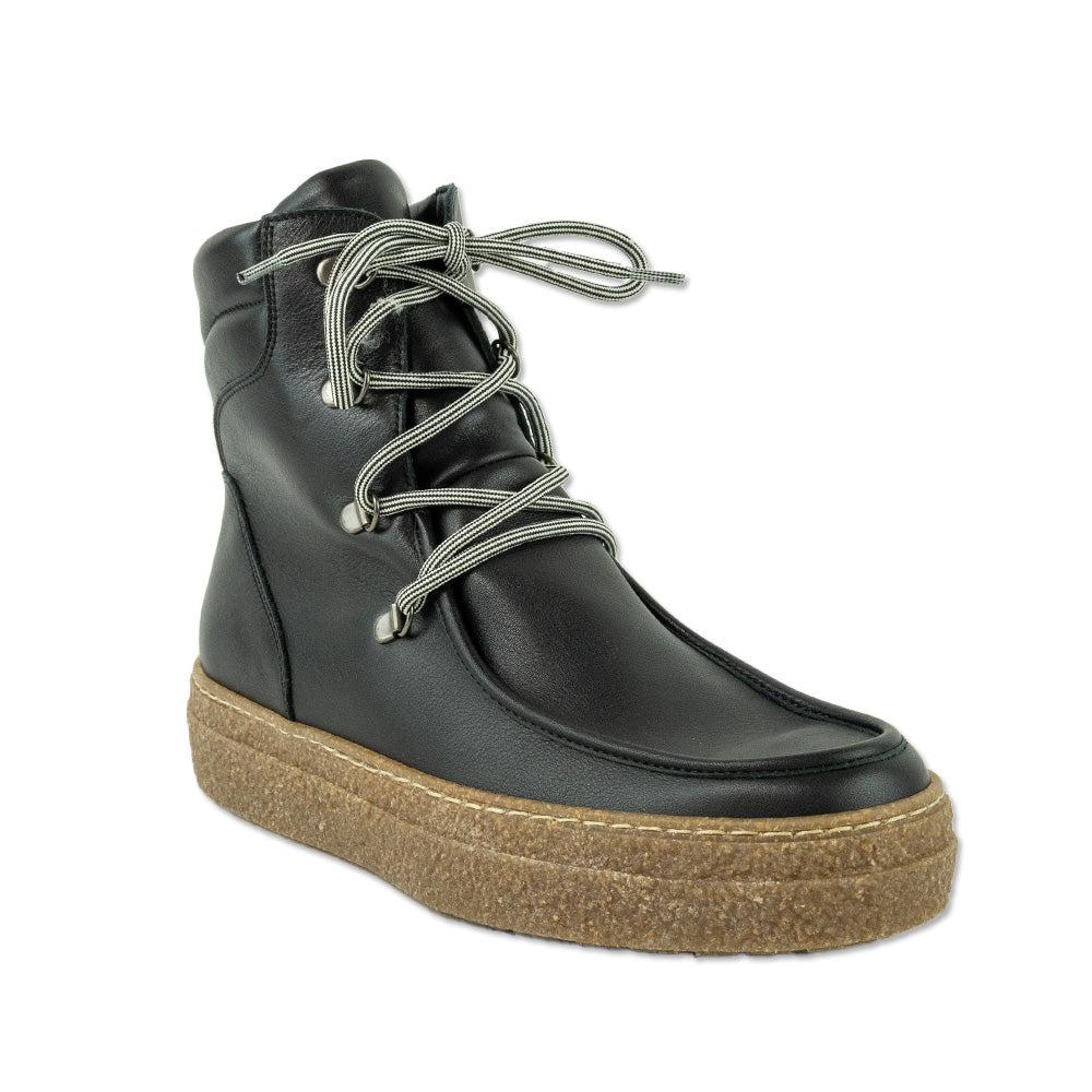 Aquatalia Taelyn Weatherproof Black Leather Boots