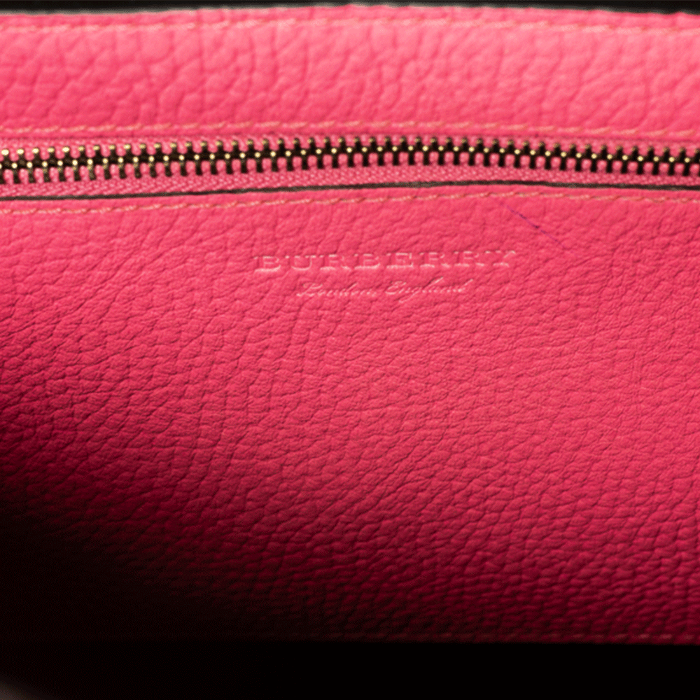 BURBERRY REMINGTON HOT PINK LEATHER TOTE