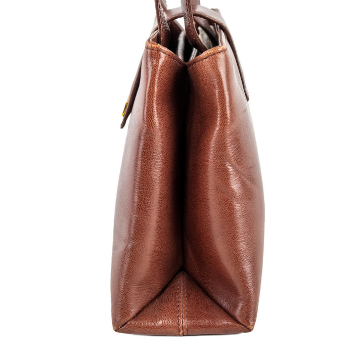 BVLGARI Brown Leather Shoulder Bag