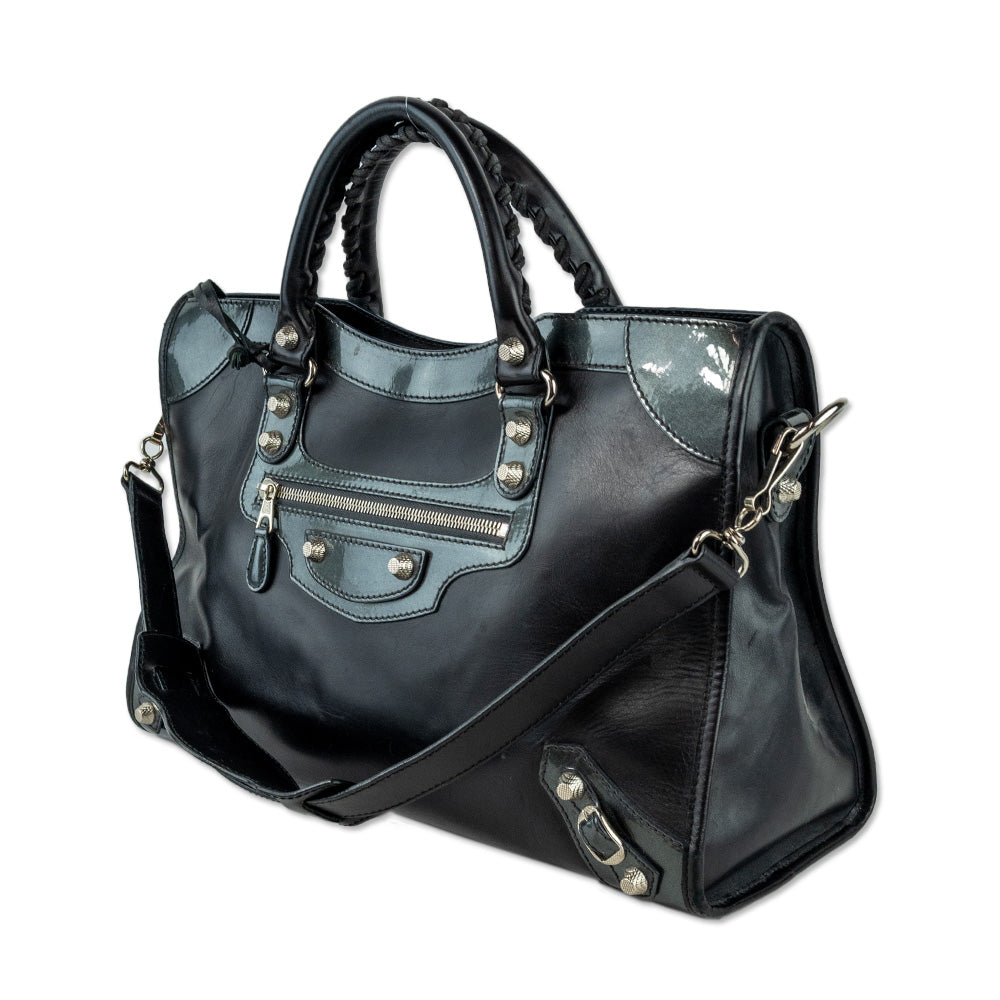 Balenciaga Le City Medium Black Handbag