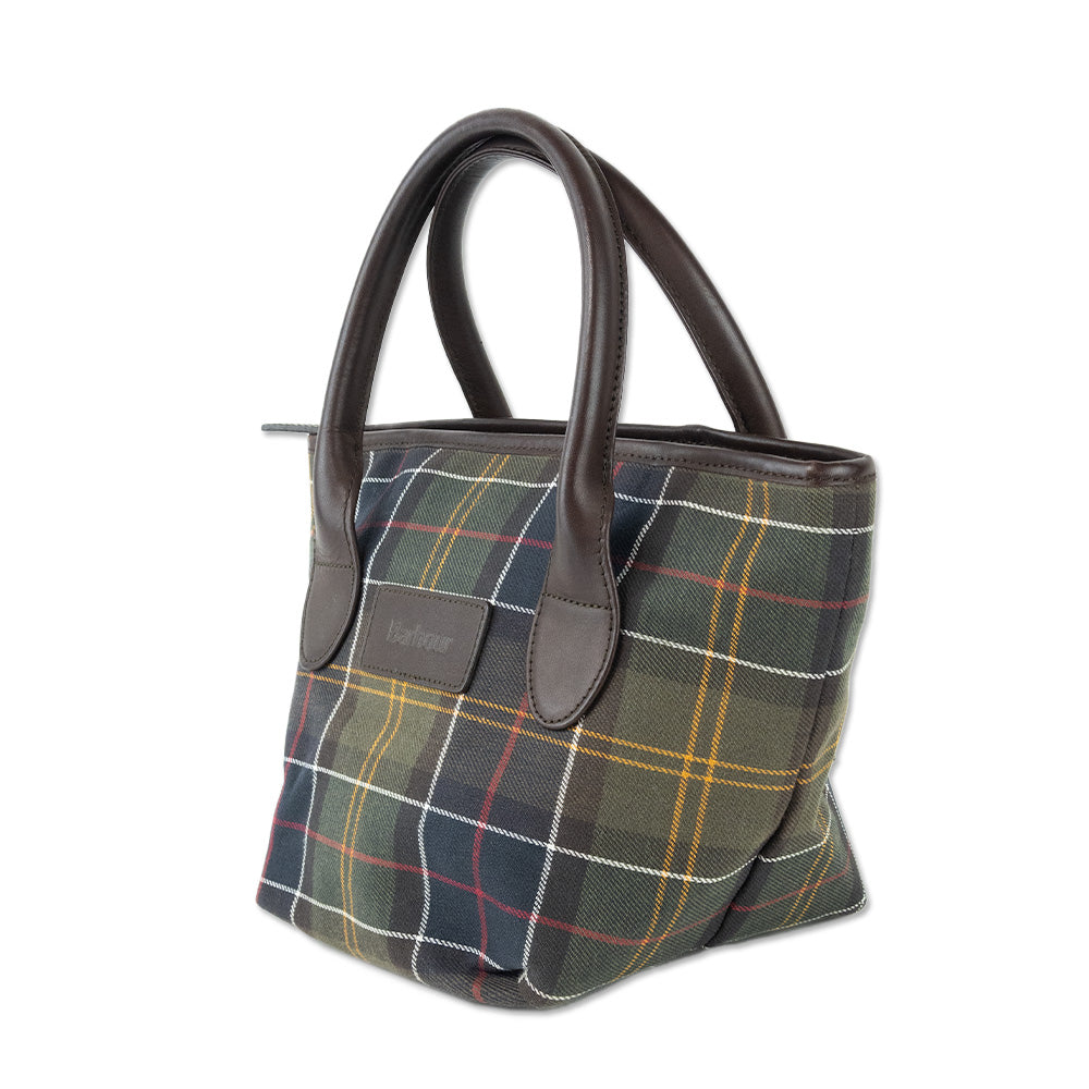 Barbour Tartan Canvas Mini Tote