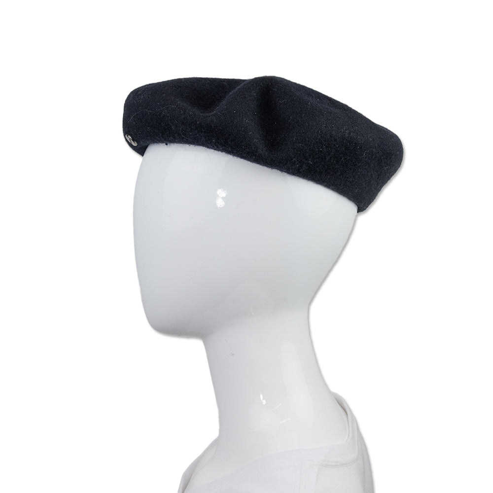 Borsalino Black Wool Beret