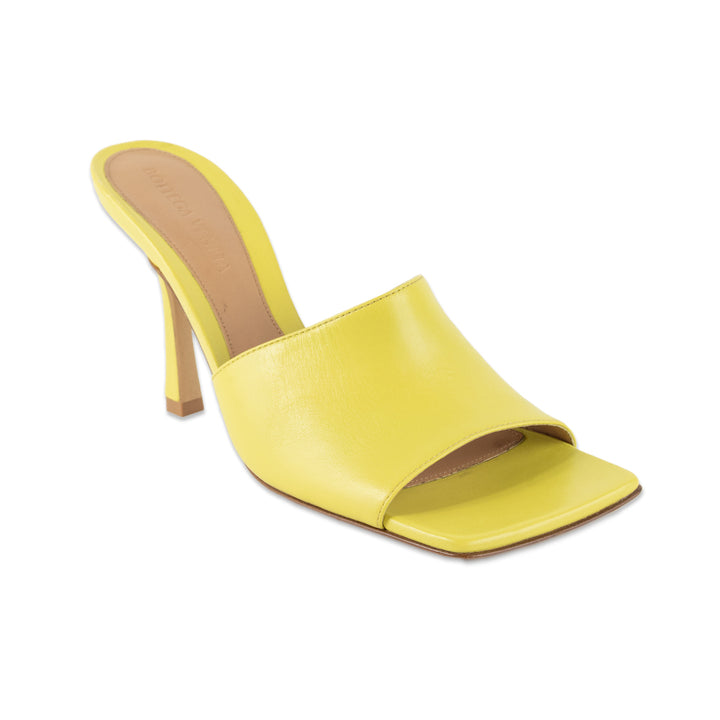 Bottega Veneta Yellow Leather Stretch Mule