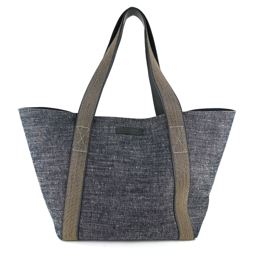 Brunello Cucinelli Dark Denim & Monili Tote Bag