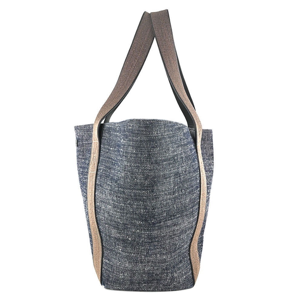 Brunello Cucinelli Dark Denim & Monili Tote Bag