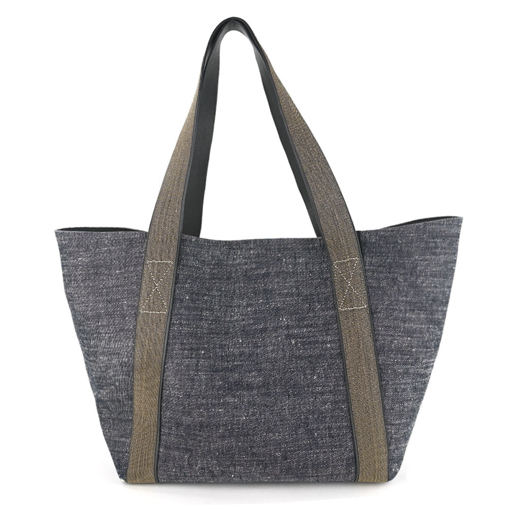 Brunello Cucinelli Dark Denim & Monili Tote Bag