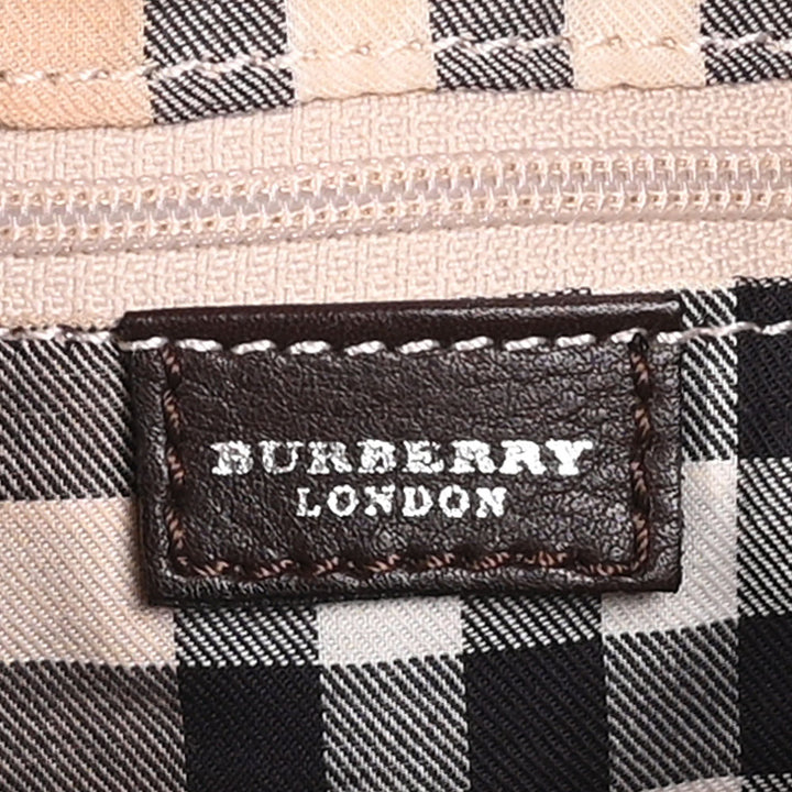 Burberry Brown Leather Toggle Shoulder Bag