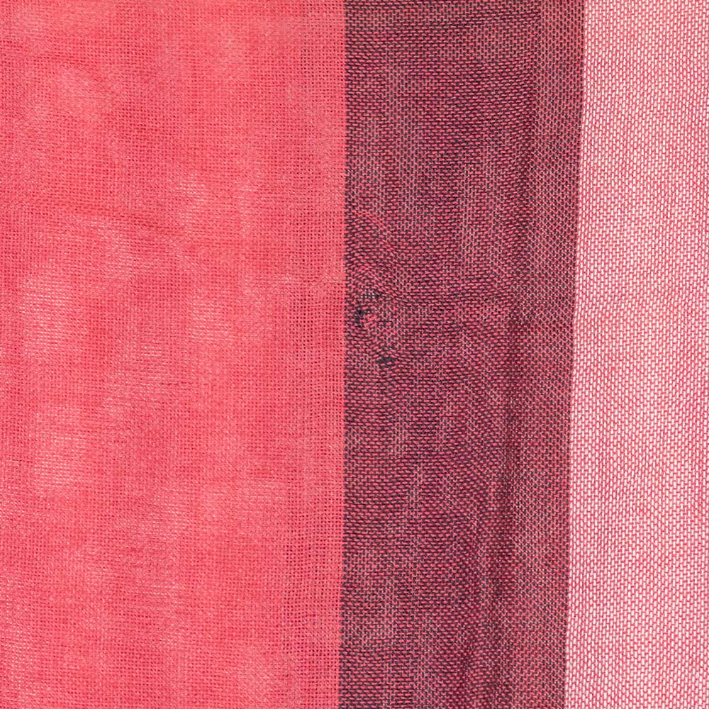 Burberry Half Mega Bright Rose Check Silk Cashmere Scarf