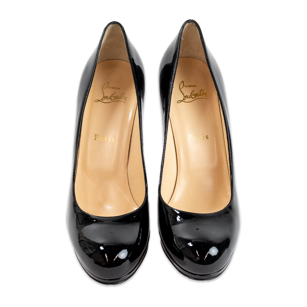 CHRISTIAN LOUBOUTIN PATENT LEATHER PUMPS