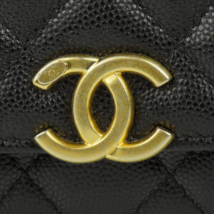 Chanel Black Caviar Mini Bracelet Wallet on Chain