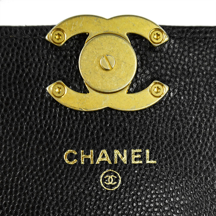 Chanel Black Caviar Mini Bracelet Wallet on Chain