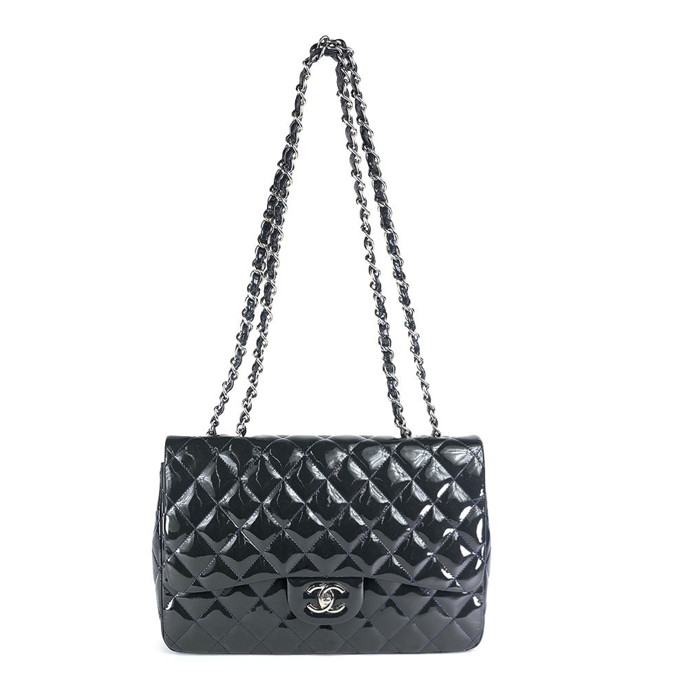 Chanel Dusk Patent Leather Jumbo Classic Single Flap Bag