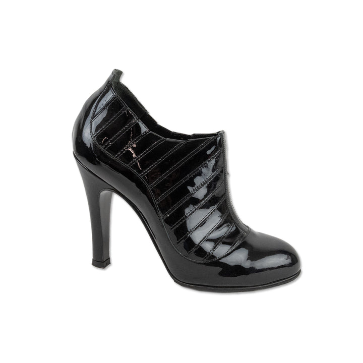 Chanel 2006 Paris- New York Patent Leather Ankle Booties