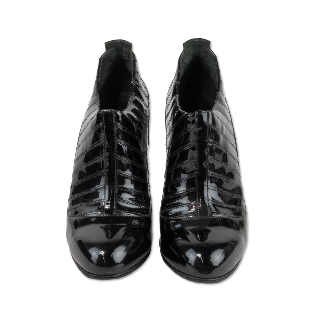 Chanel 2006 Paris- New York Patent Leather Ankle Booties