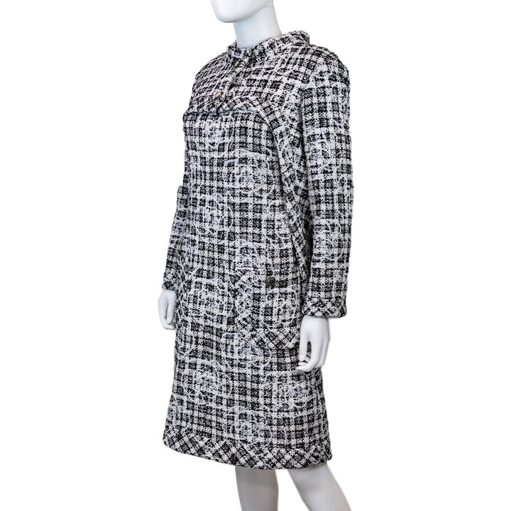 Chanel 2014 Tweed Pattern Bolero Jacket and Camelia Dress Set