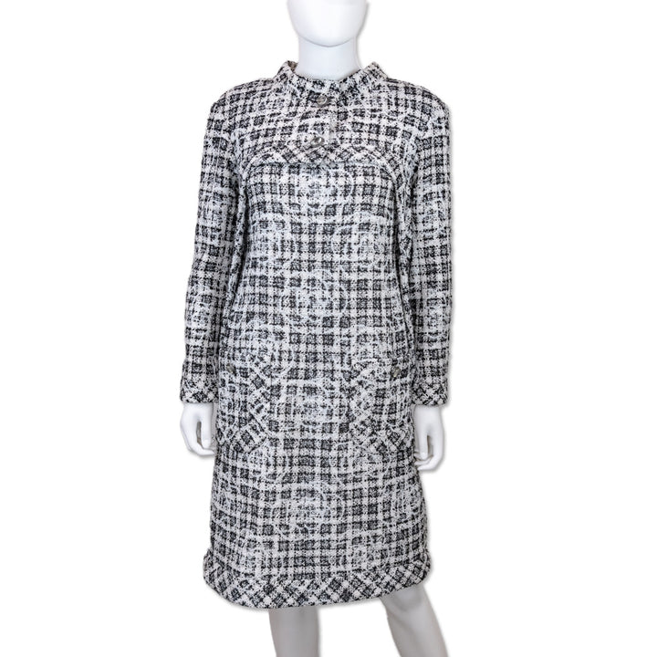 Chanel 2014 Tweed Pattern Bolero Jacket and Camelia Dress Set