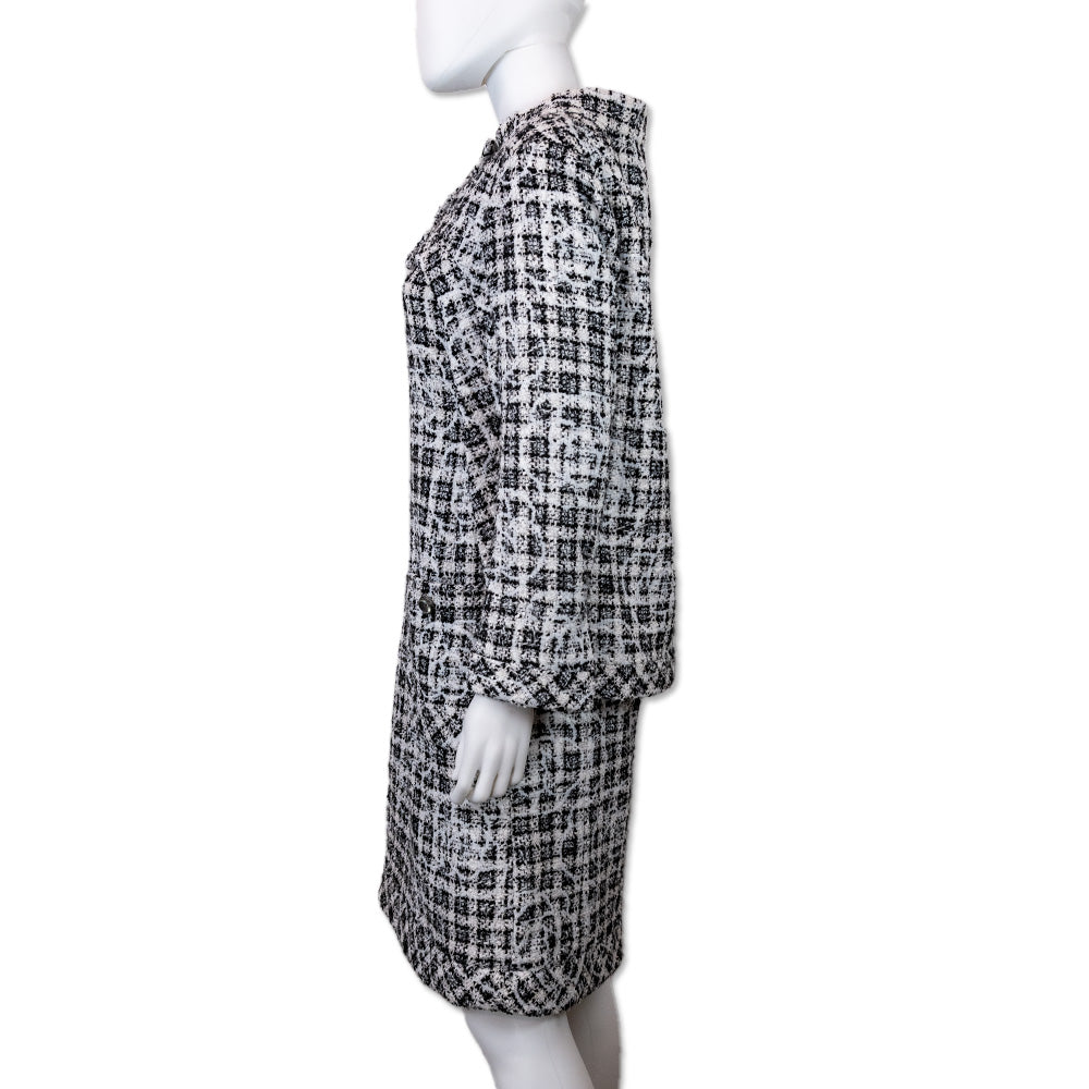 Chanel 2014 Tweed Pattern Bolero Jacket and Camelia Dress Set