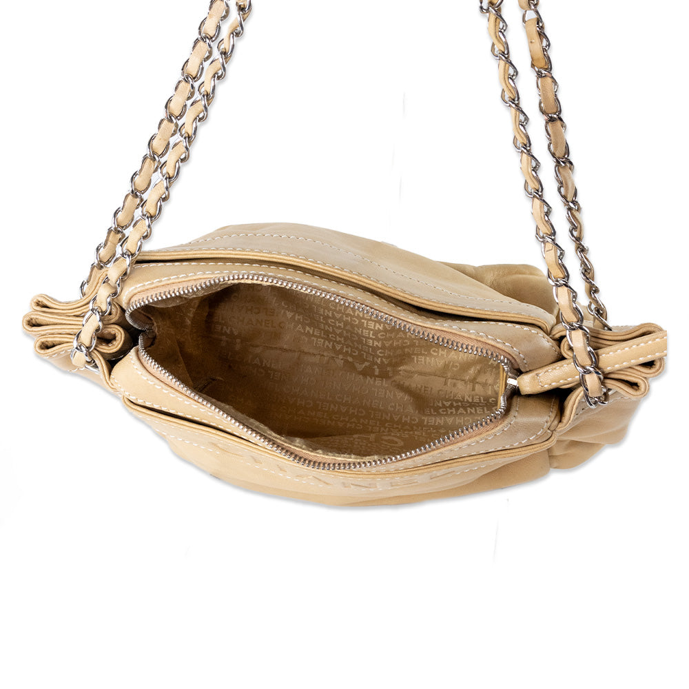 Chanel Beige Leather Rock n' Chic Handbag