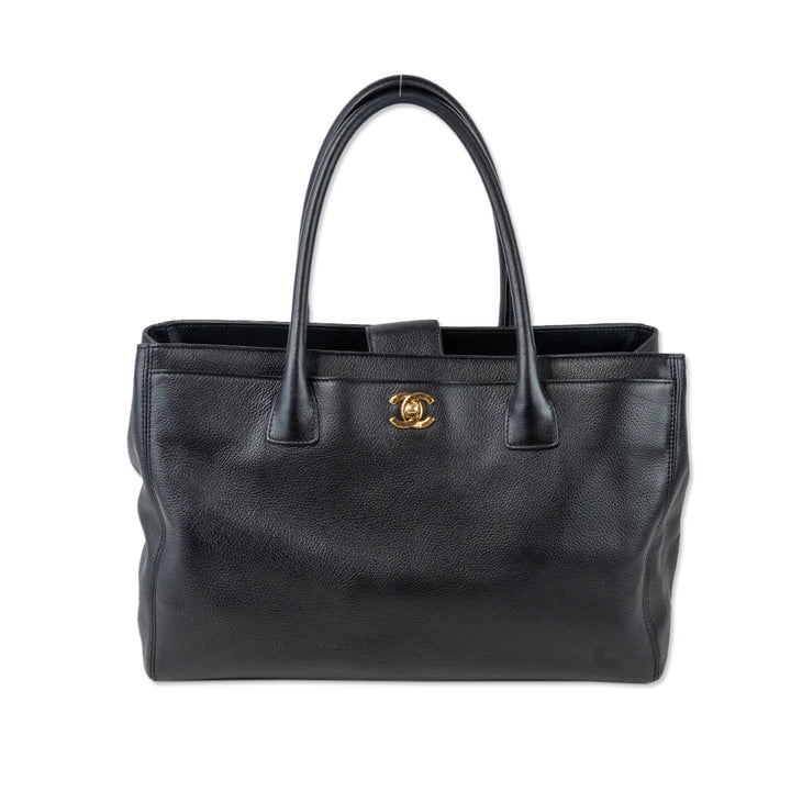 Chanel Black Medium Executive Cerf Tote Bag