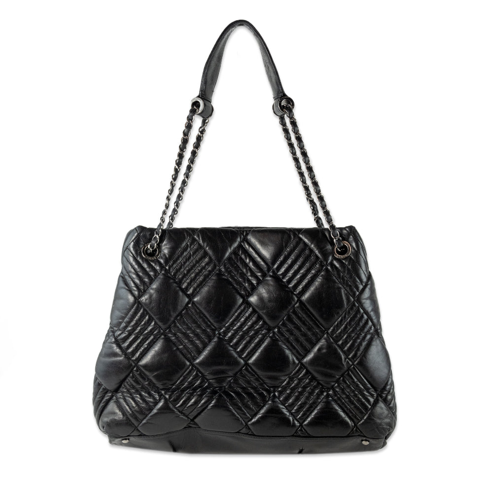 Chanel Black Quilted In & Out Flap Tote