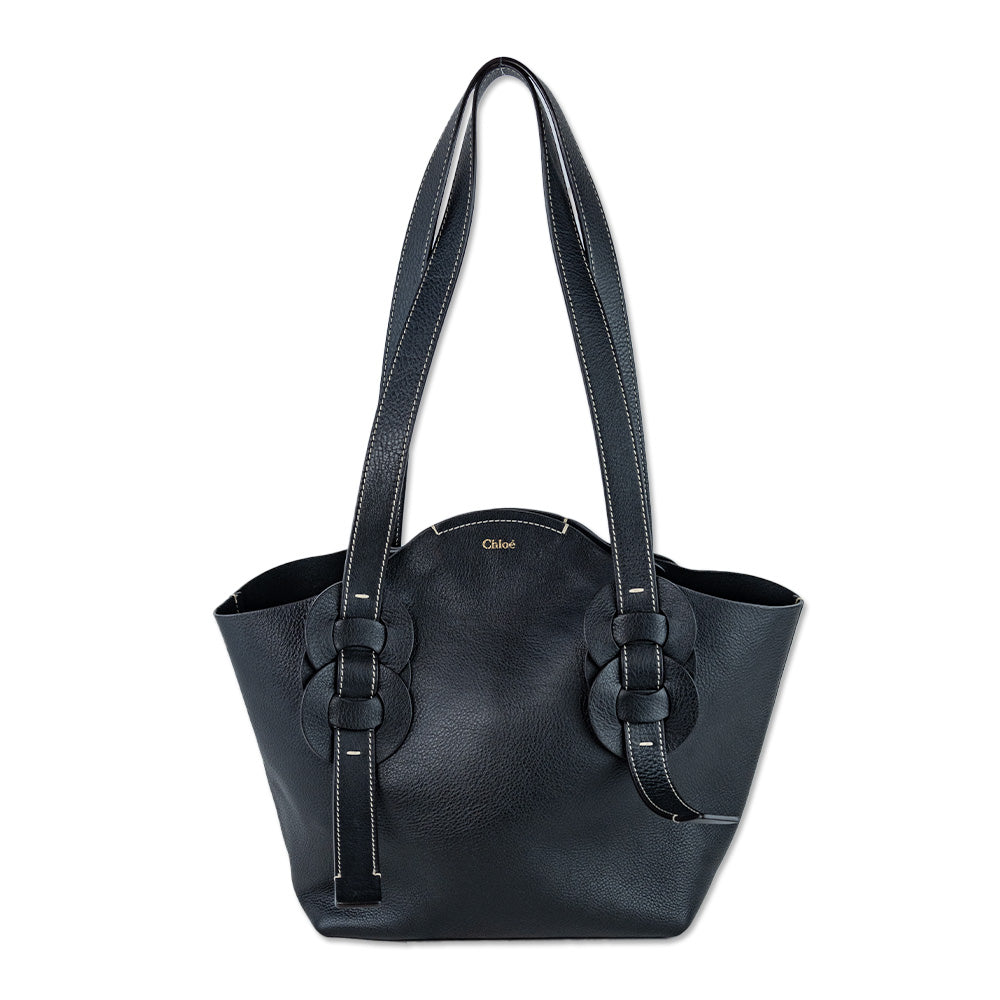 Chloé Black Leather Darryl Tote