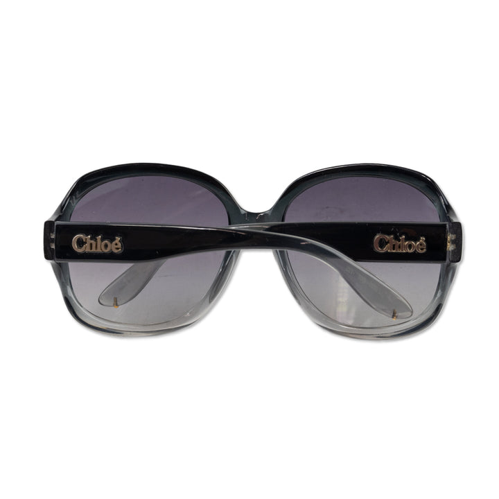 Chloe Gray Gradient Oversized Sunglasses