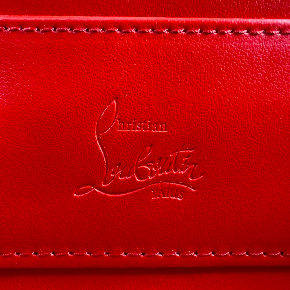 Christian Louboutin Paloma Baguette Croc Embossed Satchel