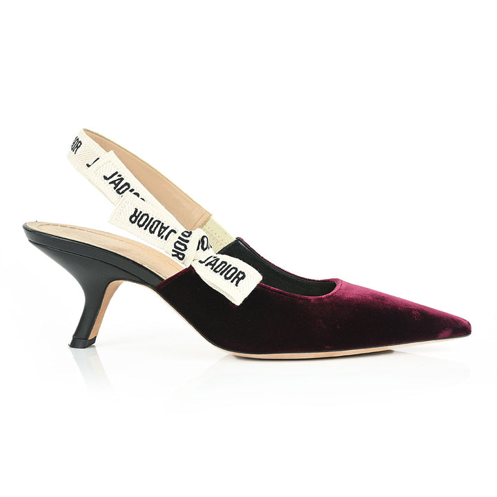 Christian Dior Amarante Velvet J'ADIOR Slingback Pumps