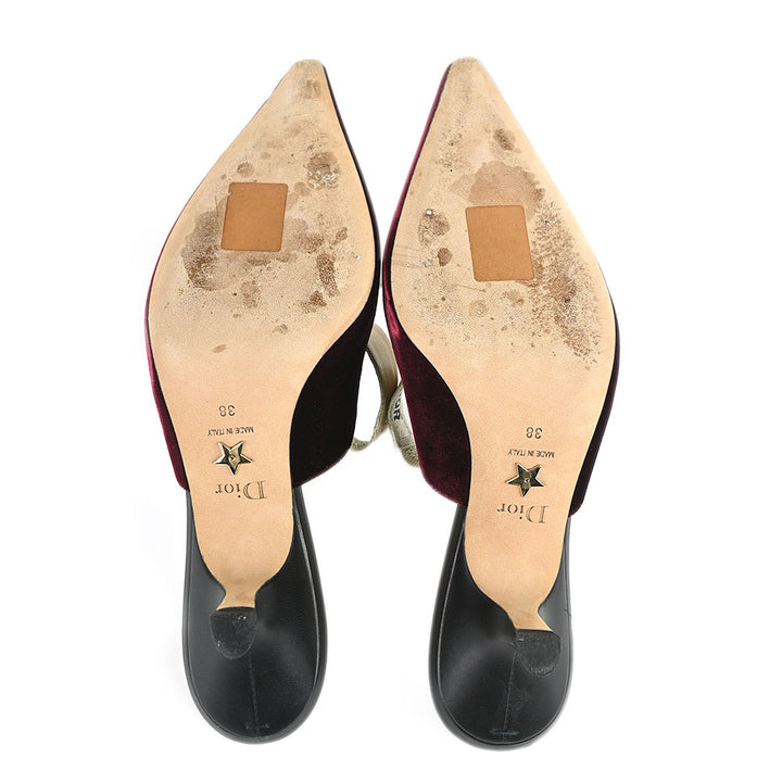 Christian Dior Amarante Velvet J'ADIOR Slingback Pumps