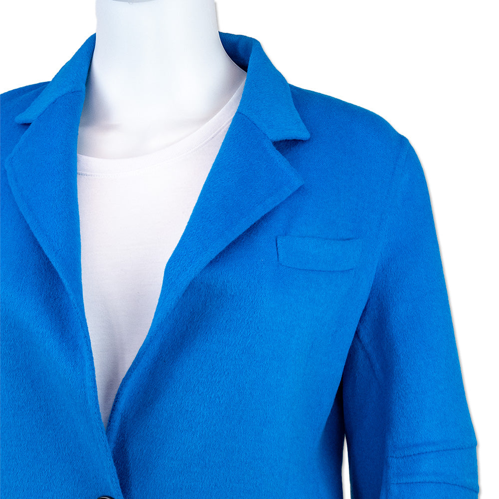 Christian Dior Blue Wool Blend Trench Coat