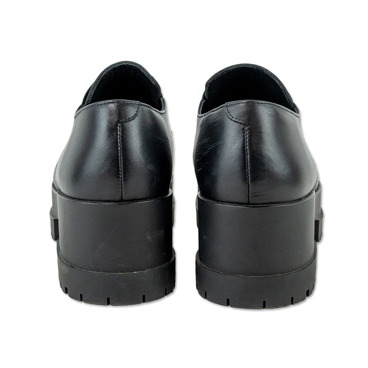 Clergerie WELL Black Leather Platform Loafers