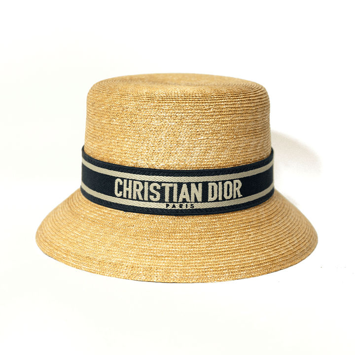 DIOR LOGO STRAW HAT