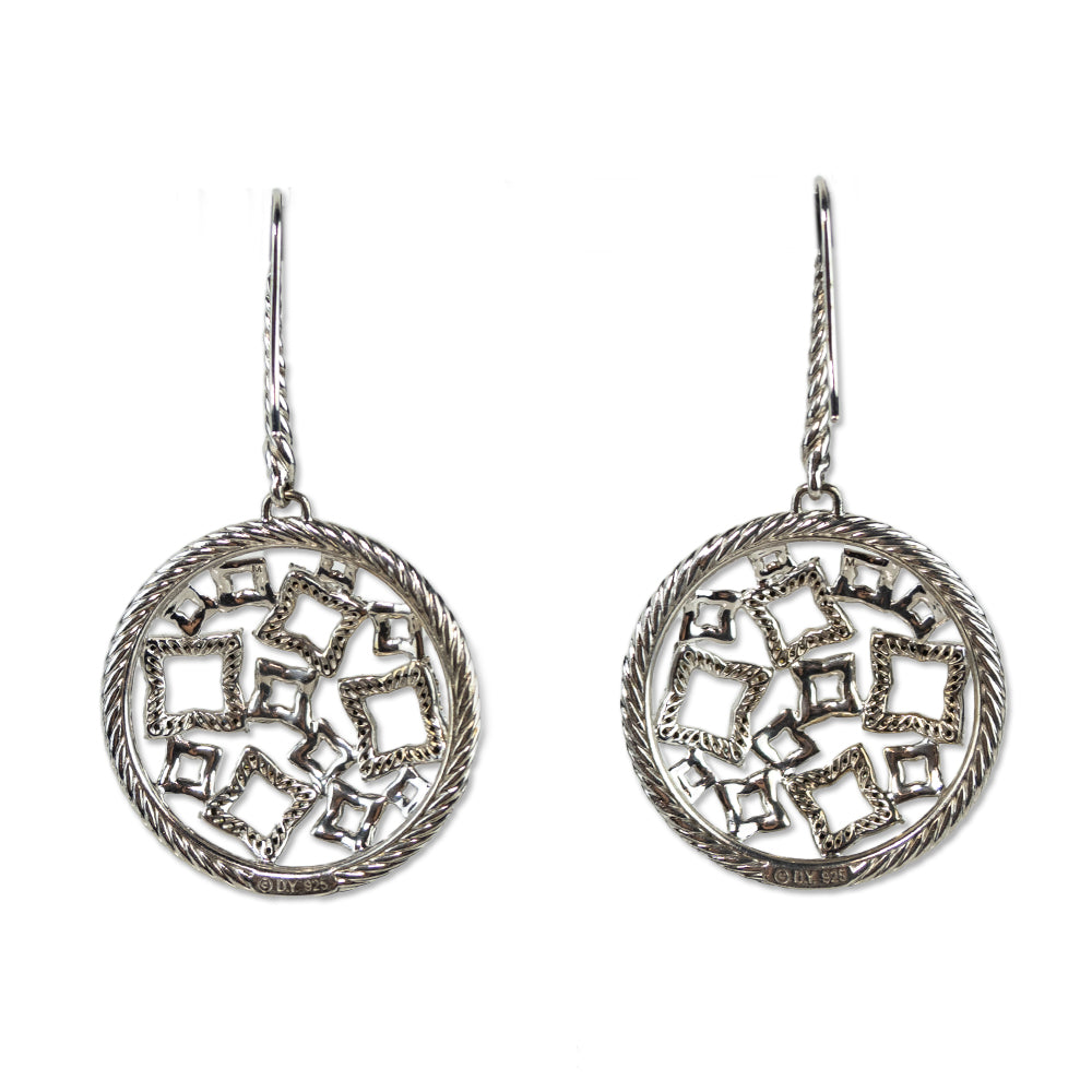 David Yurman Diamond Tapestry Earrings