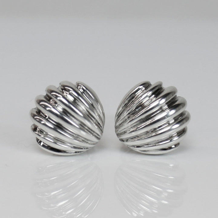 Tiffany & Co. Sterling Silver Shell Cufflinks