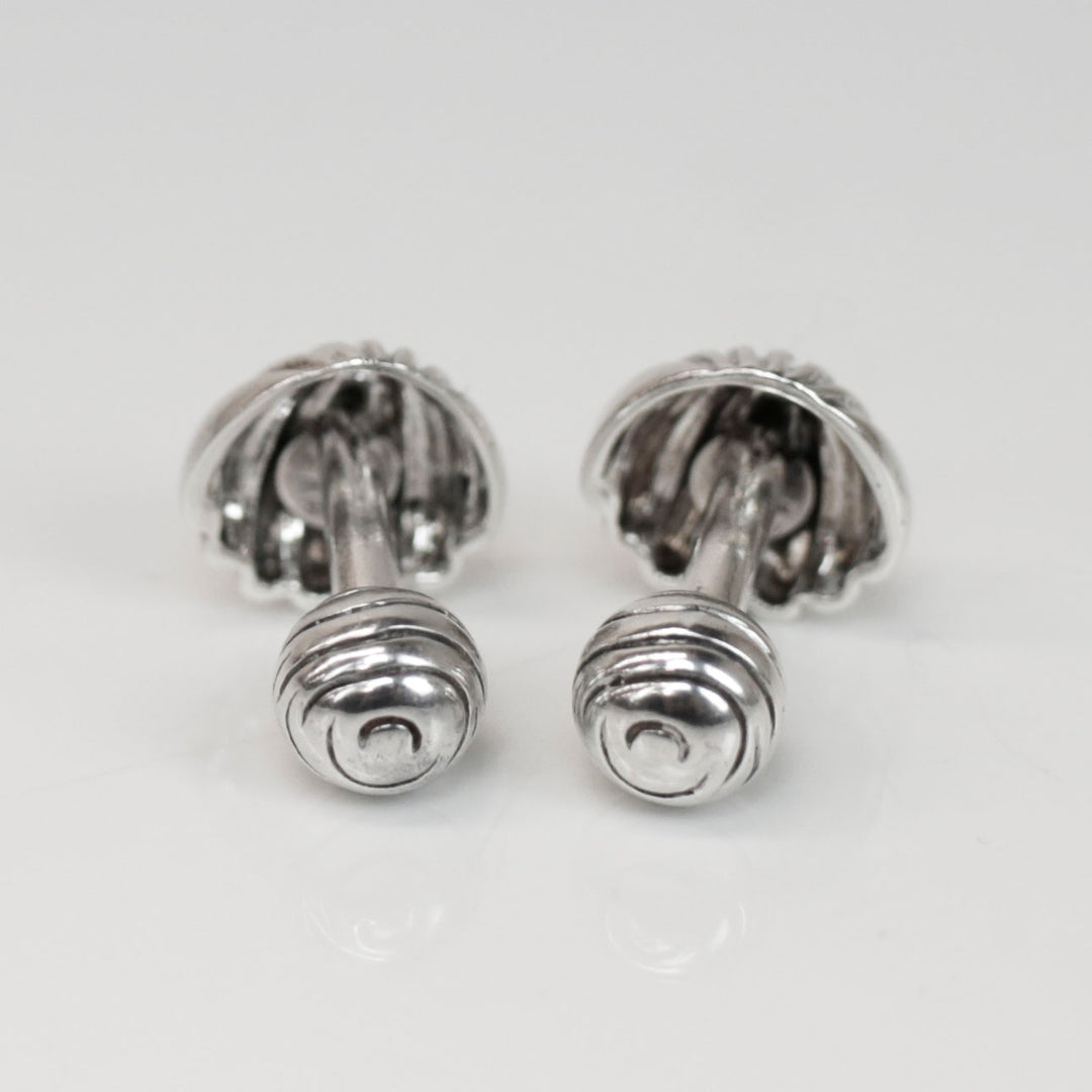 Tiffany & Co. Sterling Silver Shell Cufflinks