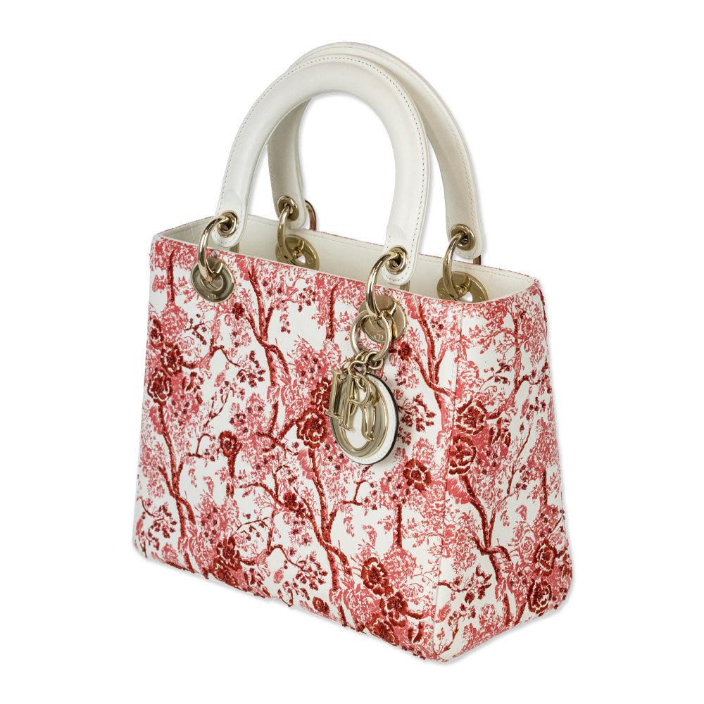 Dior Floral Toile de Jouy Mini Lady Dior Bag