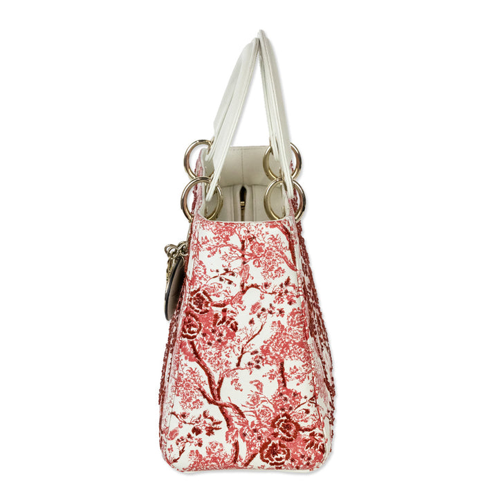 Dior Floral Toile de Jouy Mini Lady Dior Bag