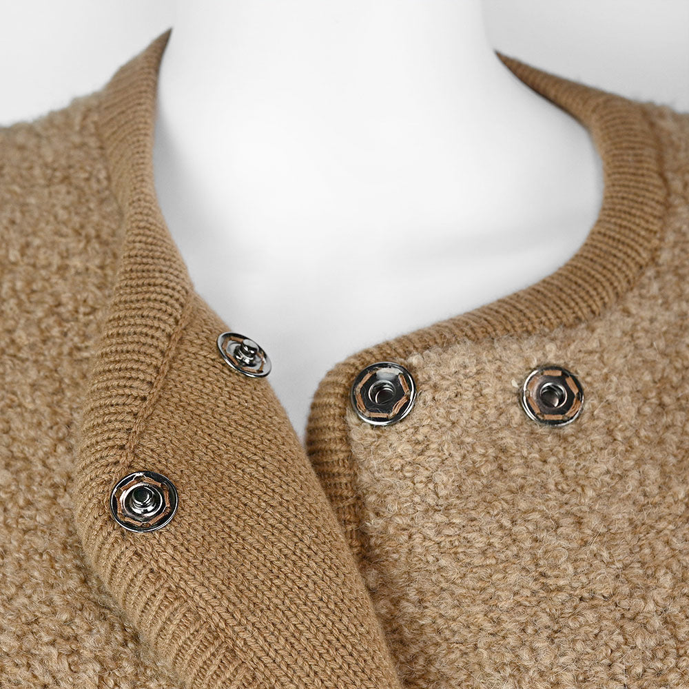 Dolce & Gabbana Tan Cashmere & Wool Teddy Jacket