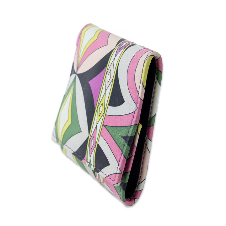 EMILIO PUCCI PRINTED LEATHER COIN WALLET