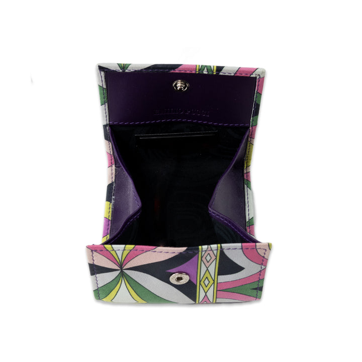 EMILIO PUCCI PRINTED LEATHER COIN WALLET