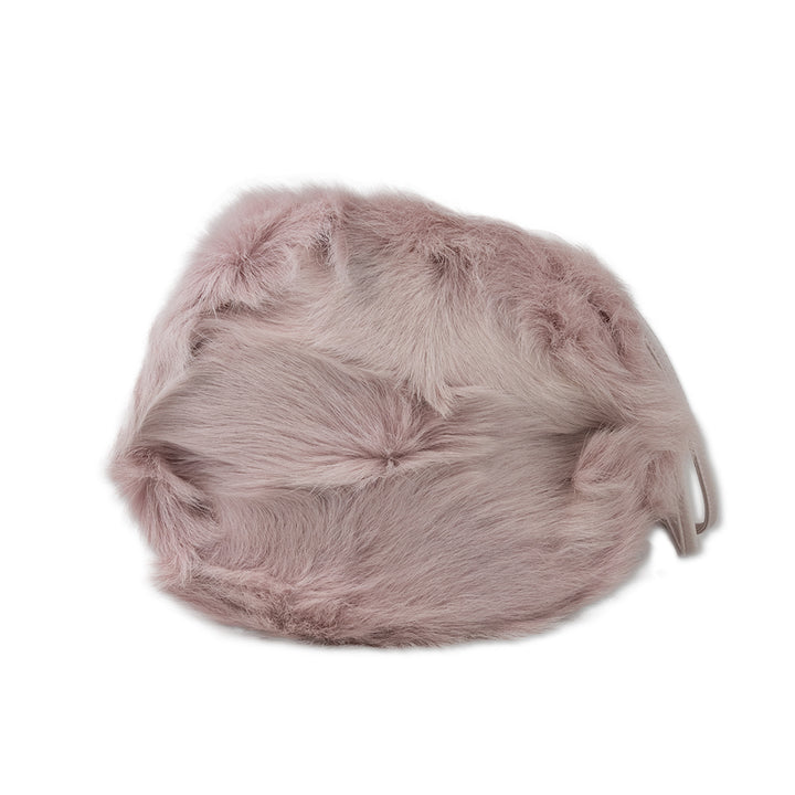 Escada Pink Fur and Leather Bucket Bag