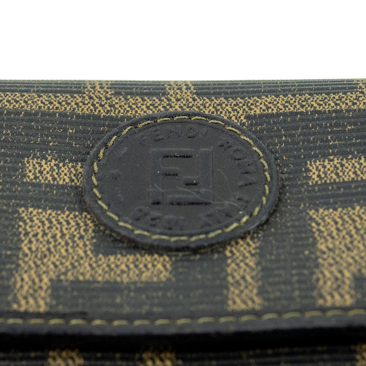 Fendi Brown Zucca Canvas Continental Wallet