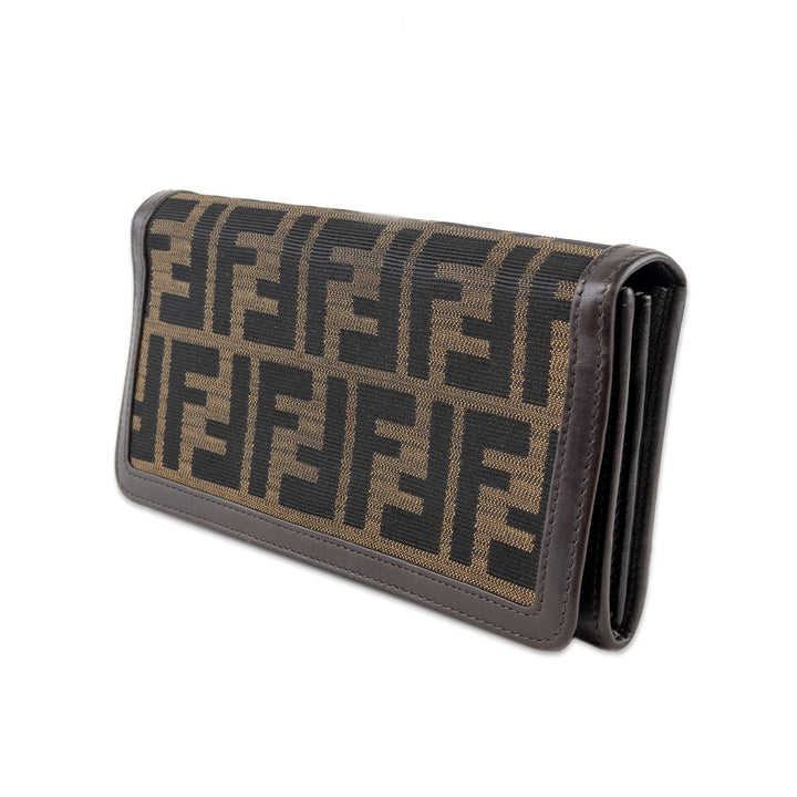 Fendi Monogram Canvas/Leather Wallet