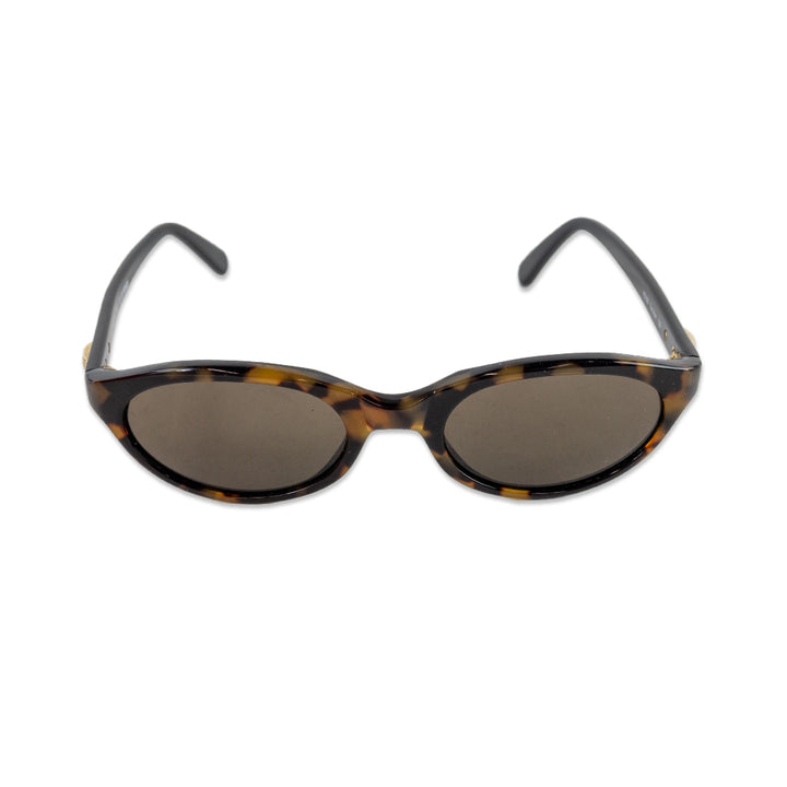 Fendi Small Oval Frame Tortoise Shell Sunglasses