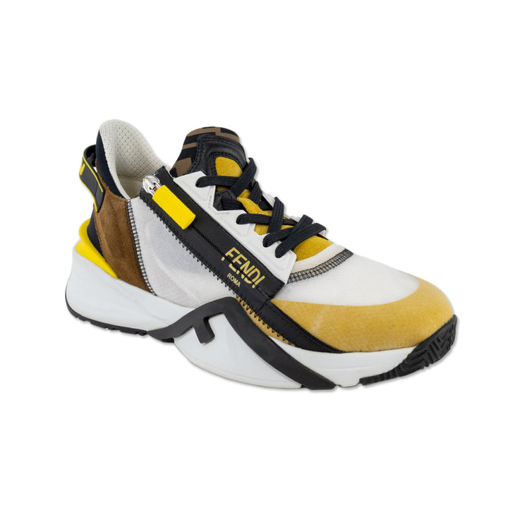 Fendi Yellow/White Flow Sneakers