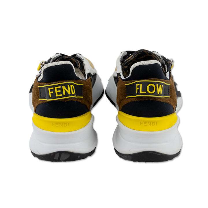 Fendi Yellow/White Flow Sneakers