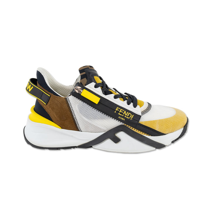 Fendi Yellow/White Flow Sneakers