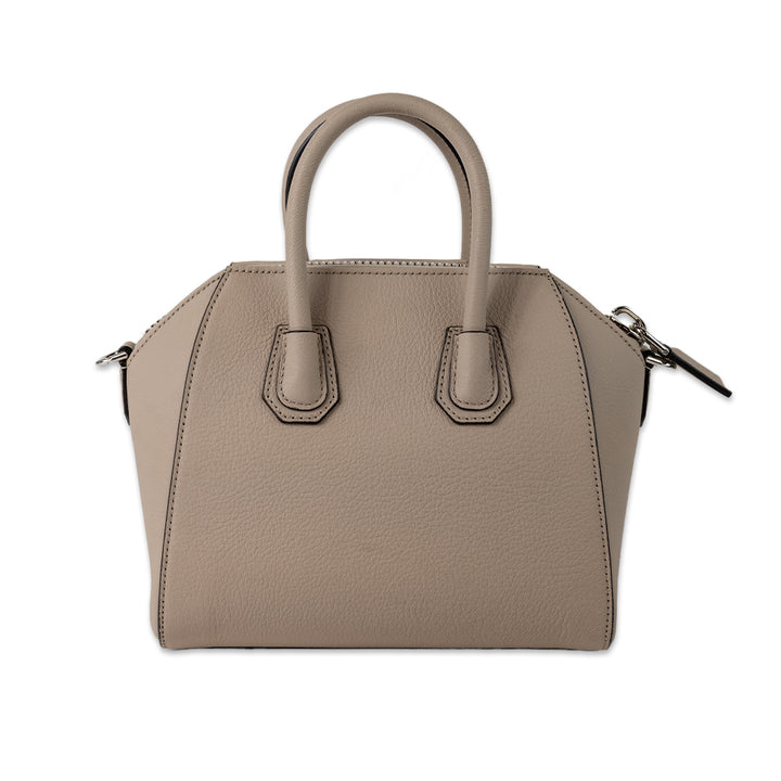 GIVENCHY ANTIGONA MINI TOP HANDLE BAG IN BEIGE