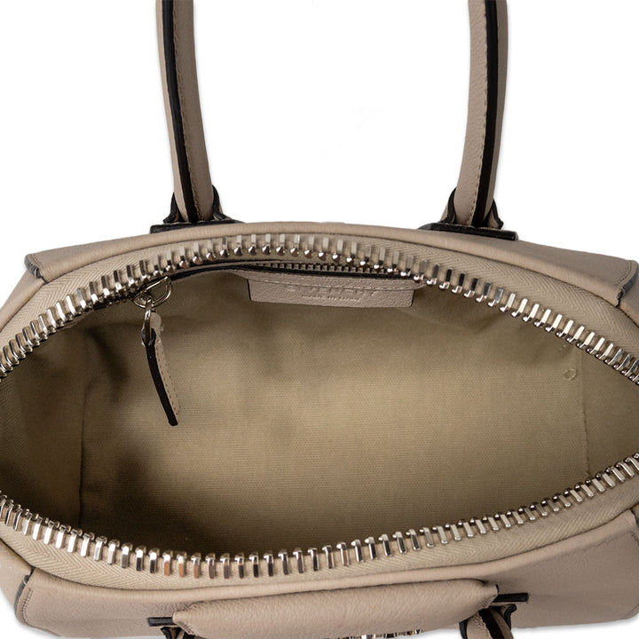 GIVENCHY ANTIGONA MINI TOP HANDLE BAG IN BEIGE